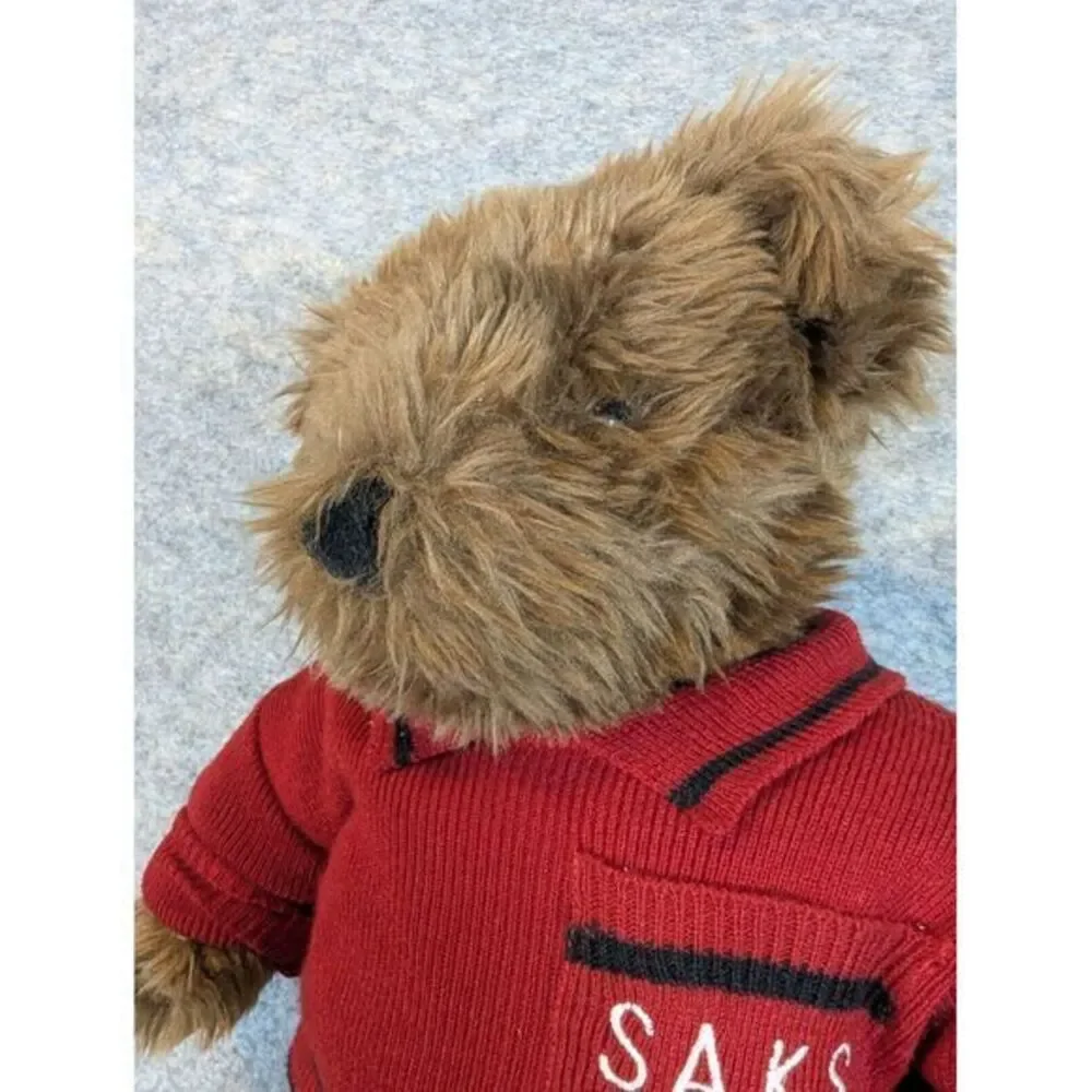 VTG Saks Fifth Avenue Teddy Bear Plush 1997‎